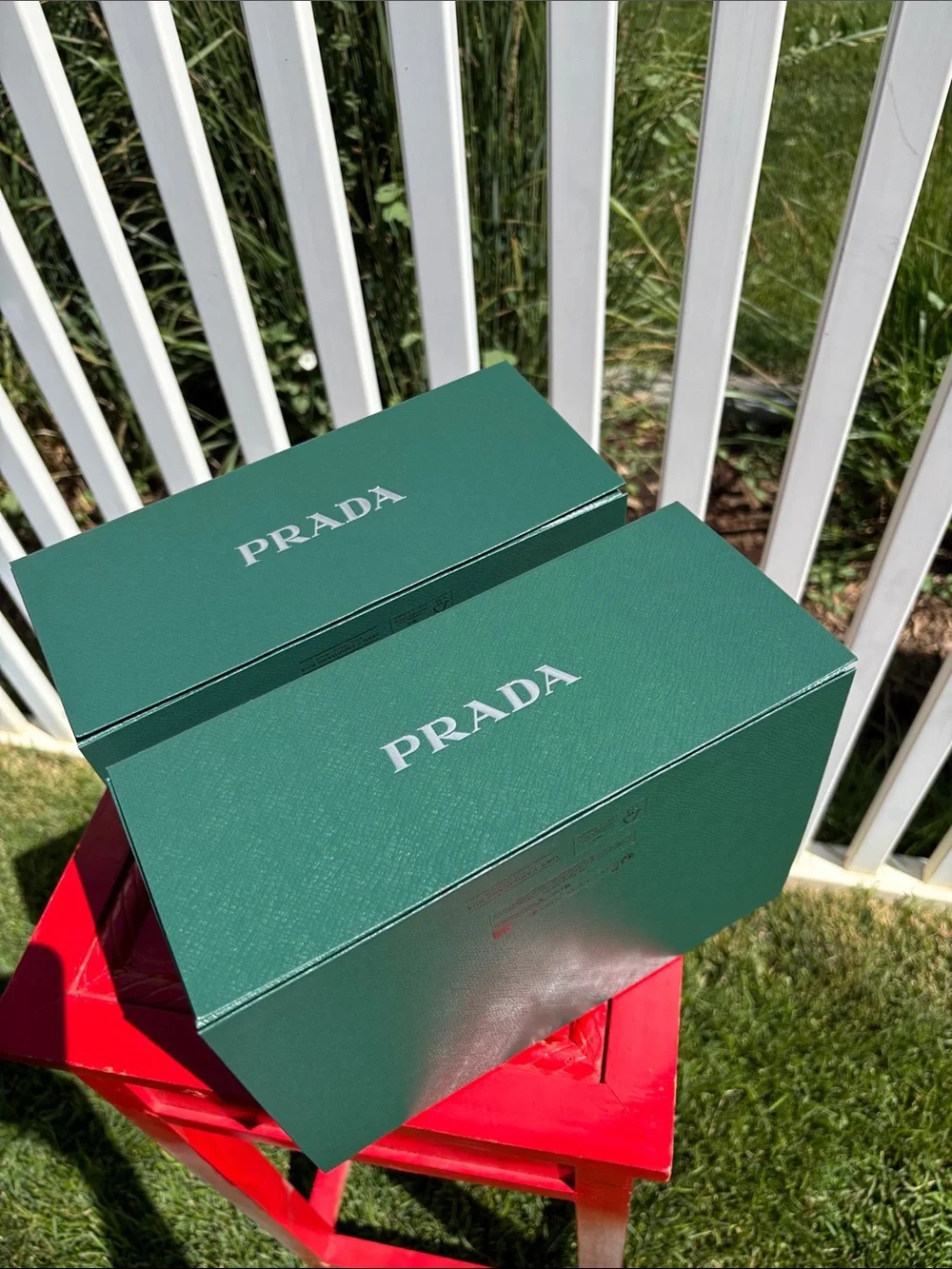 Prada Boxes New Empty 9” x 7” x 4”